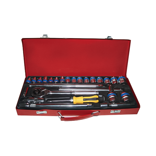 Conjunto de soquete de impacto de 25pcs (1/2 ”)